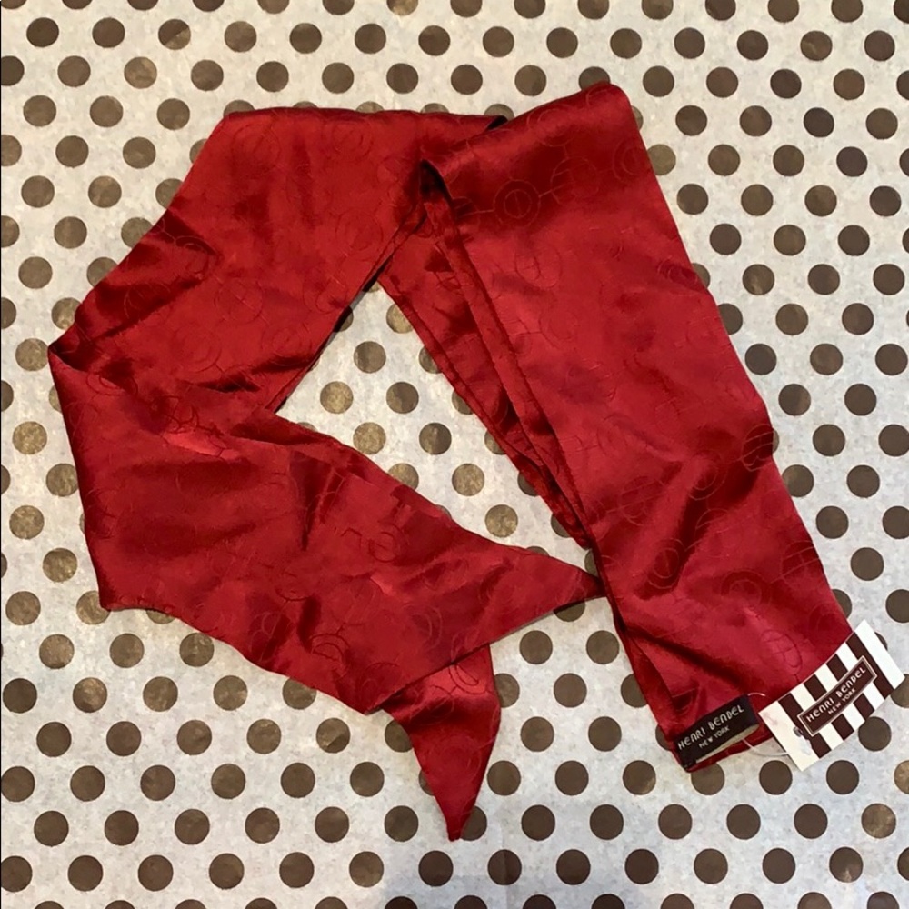 HENRI BENDEL monogram silk scarf